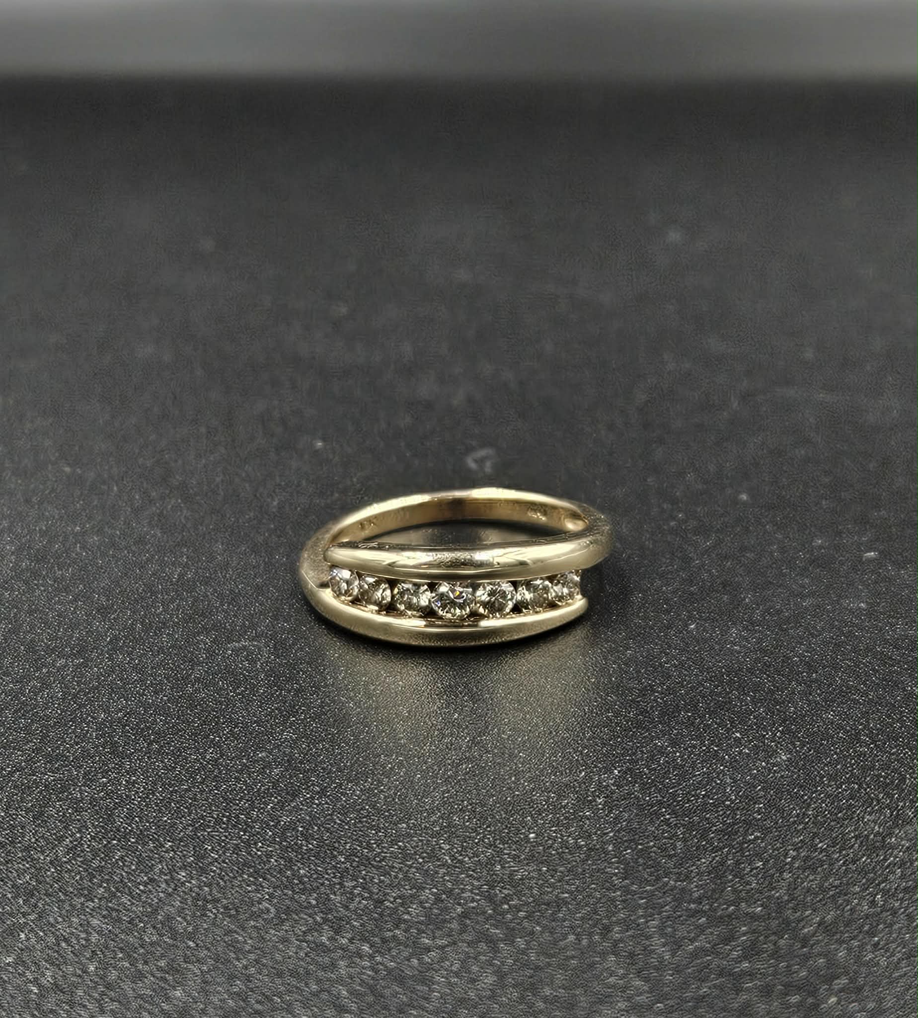 10ct Yellow Gold Diamond Band Ring
