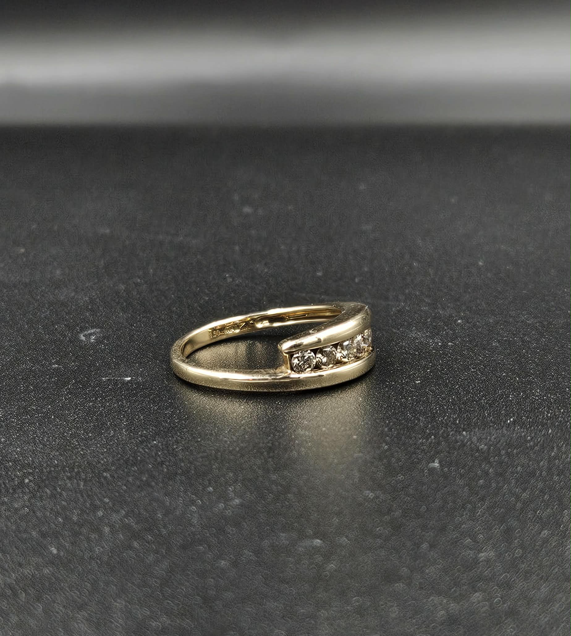 10ct Yellow Gold Diamond Band Ring