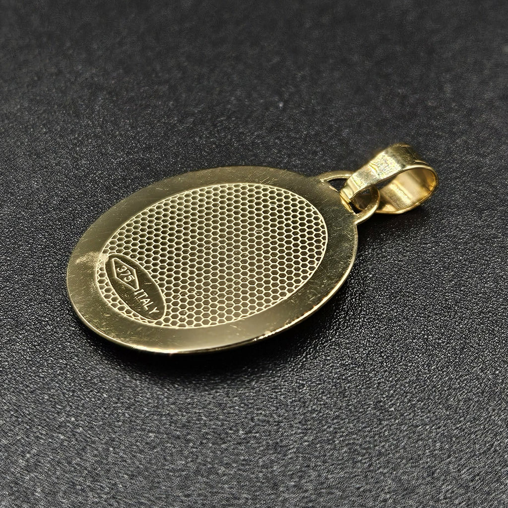 9ct Yellow & White Gold Jesus Pendant