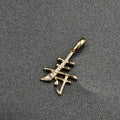 9ct Yellow Gold Diamond Kotobuki Logo Pendant