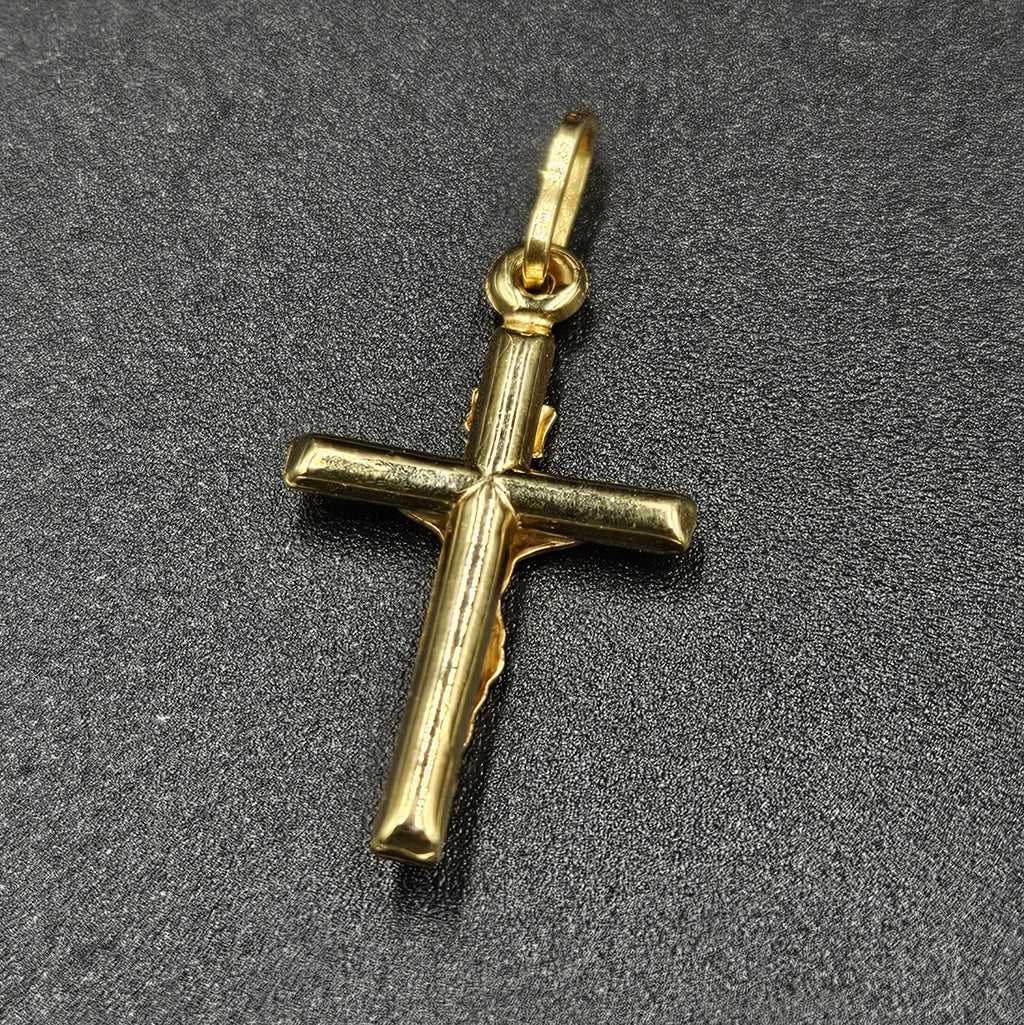 18ct Yellow Gold Jesus Cross Pendant