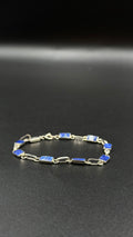 lapis lazuli silver bracelet