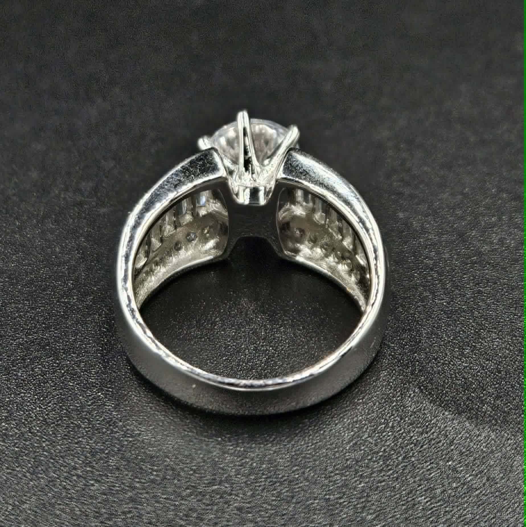 Brand New 925 Silver Cubic Zirconia Size N Ring