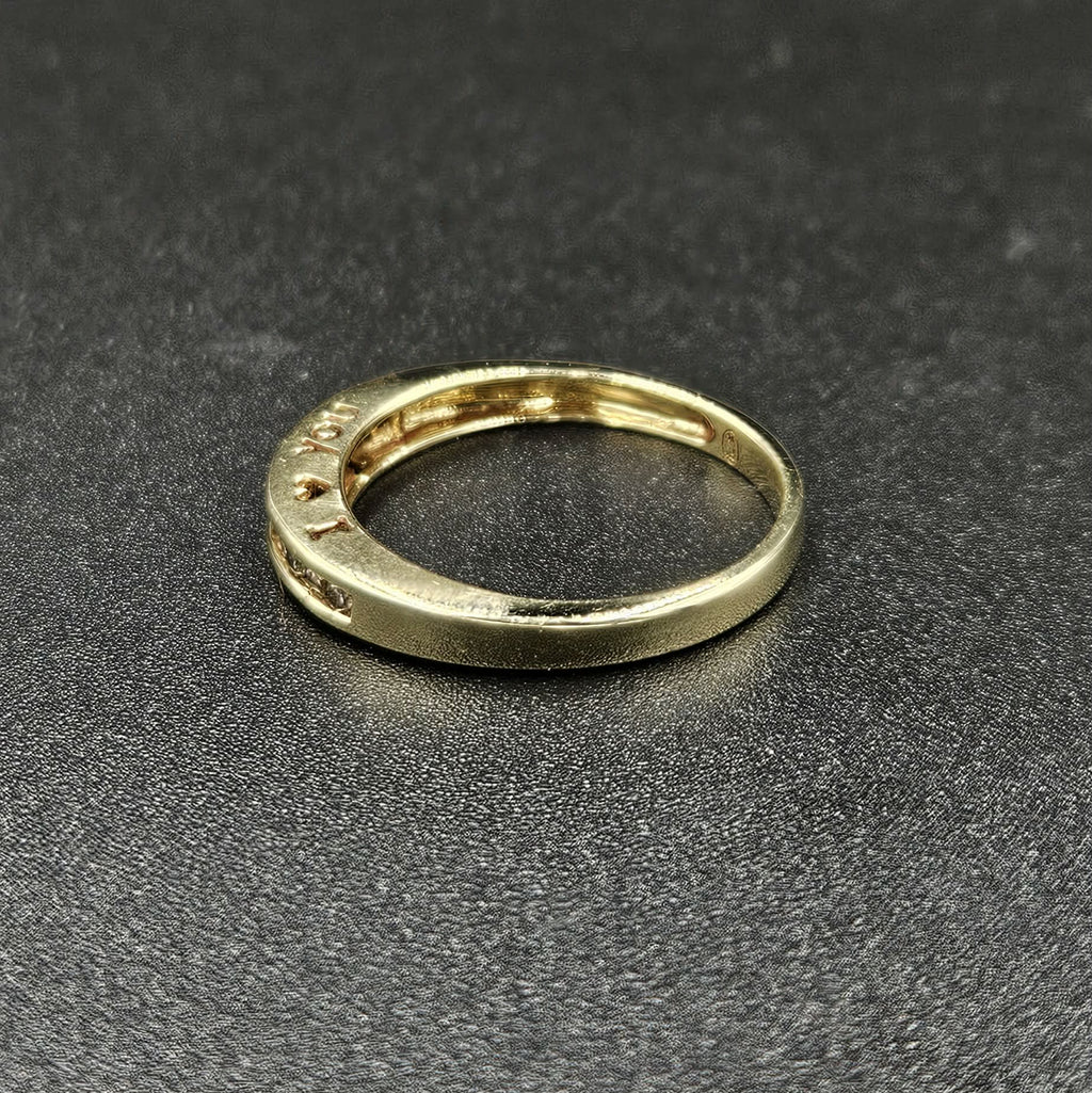 9ct Yellow Gold "I LOVE YOU' Ring
