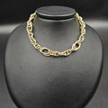 9ct Yellow Gold Mixed Link Style Bracelet