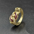 18ct Yellow Gold Moving Hinged Ring