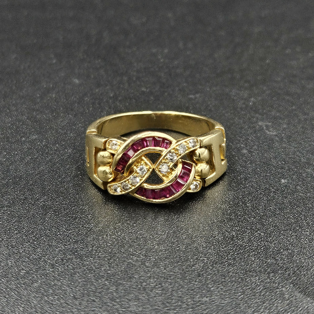 18ct Yellow Gold Moving Hinged Ring