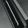 14ct Yellow Gold Moissanite Tennis Bracelet
