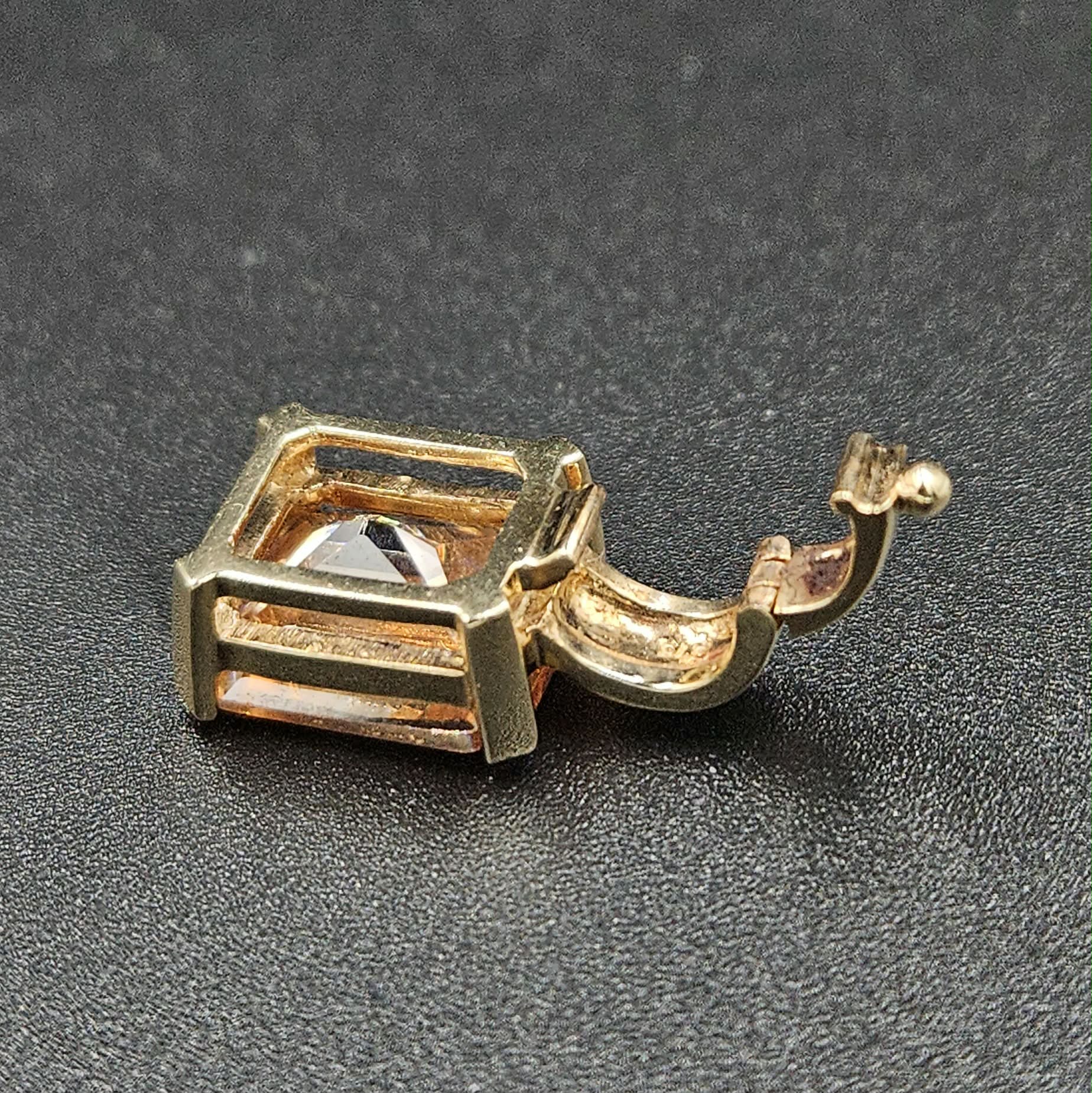 9ct Yellow Gold Golden Moissanite Pendant