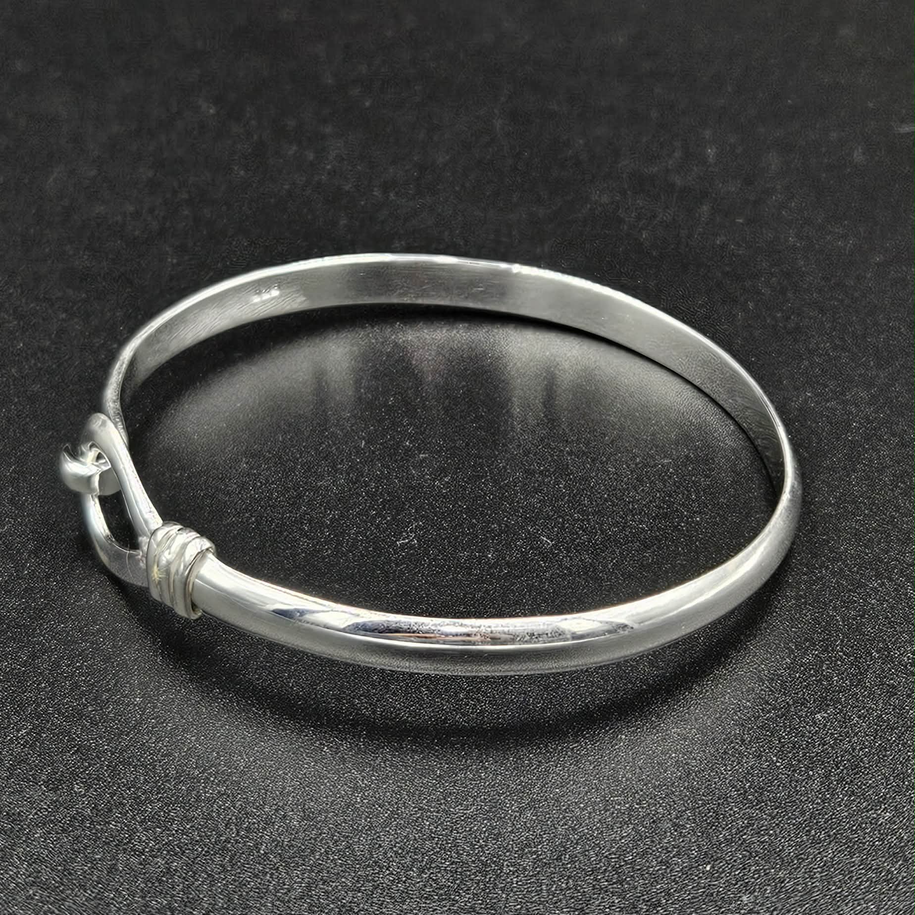 Silver Plated Opening Bangle