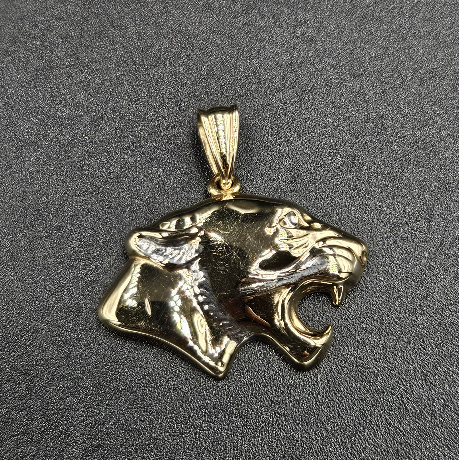 9ct Yellow & White Gold Panther Pendant