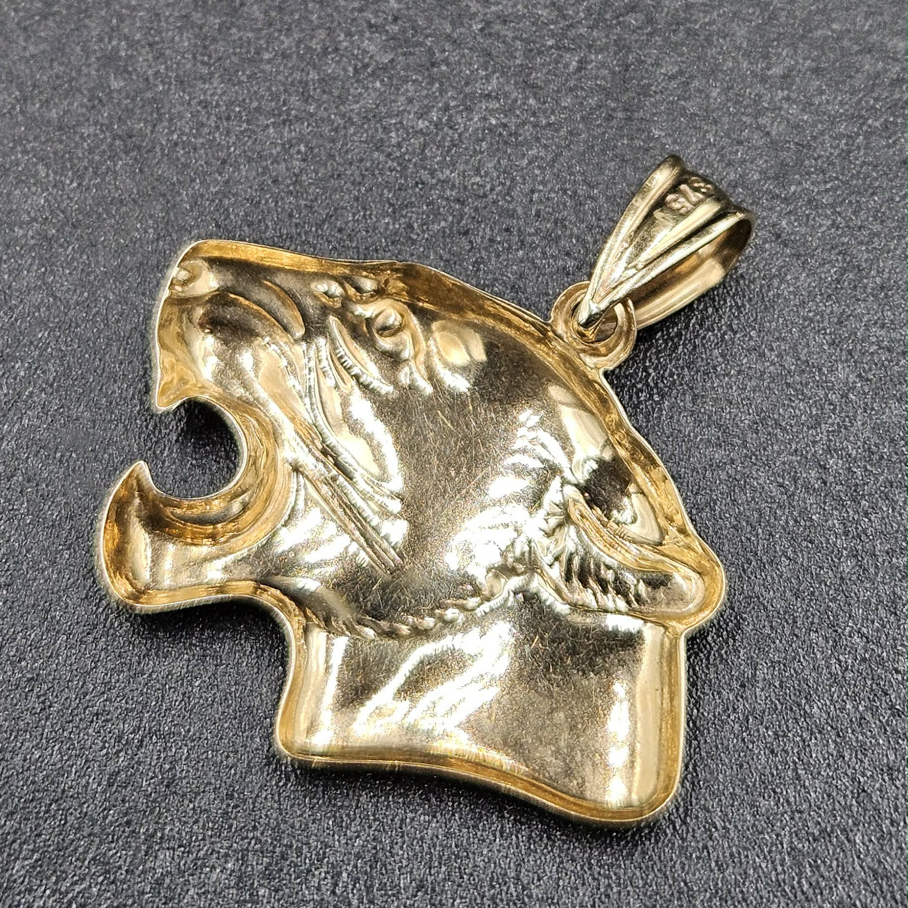 9ct Yellow & White Gold Panther Pendant