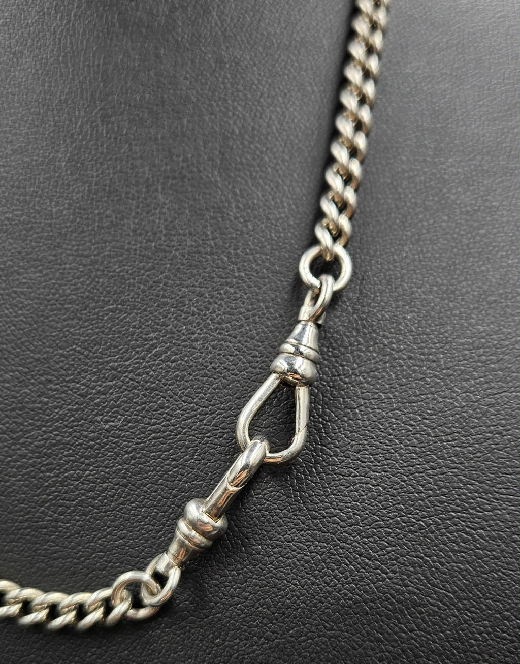 Silver Curb style Chain with T-Bar Toggle Clasp