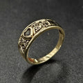 9ct Yellow Gold Pink Sapphire & Diamond Ring