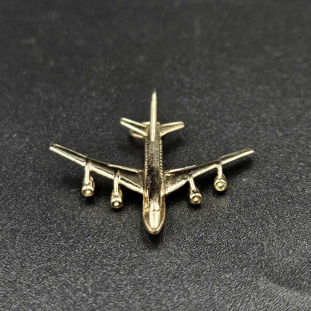 9ct Yellow Gold Plane Pendant