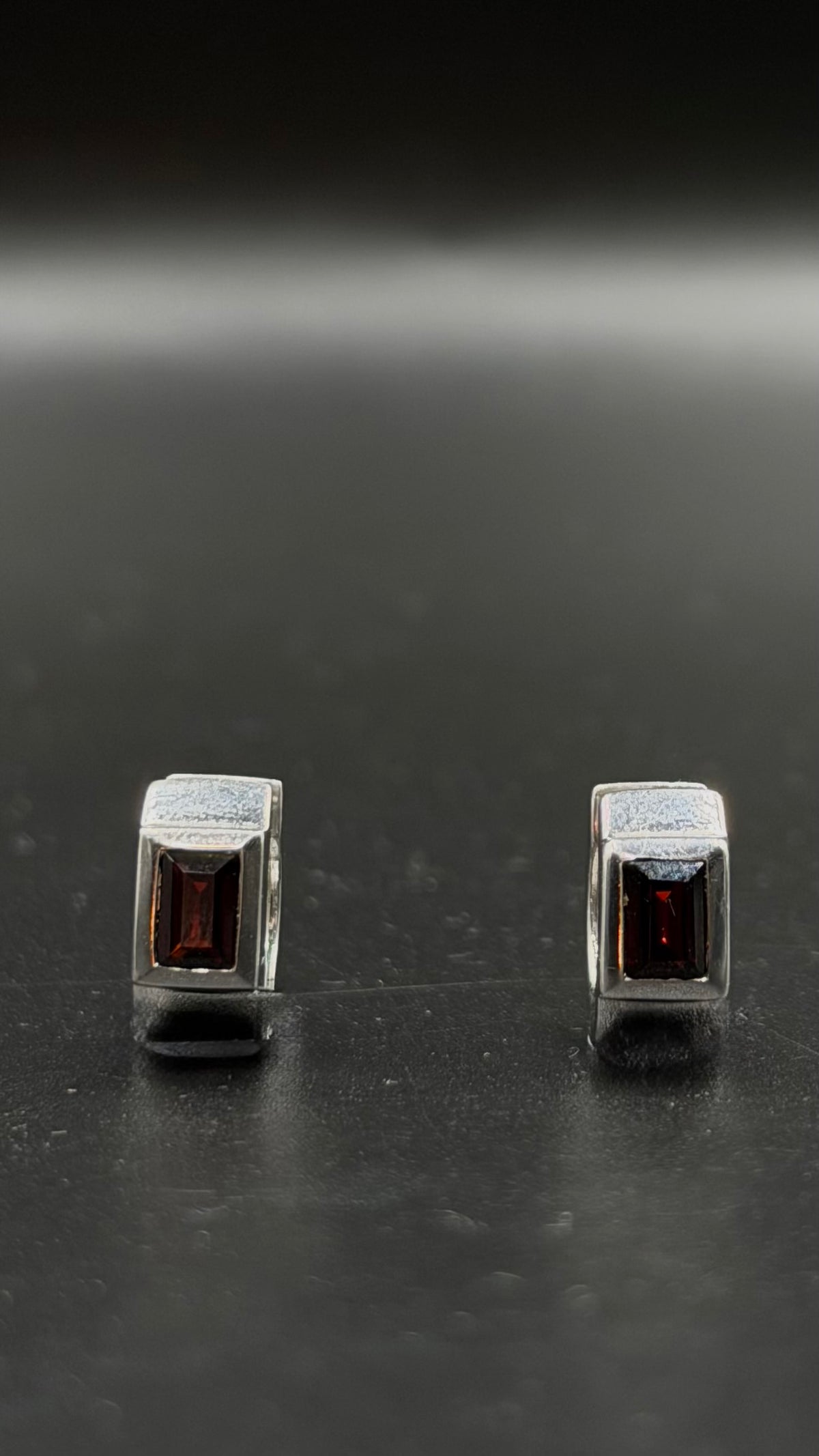 red garnet earrings