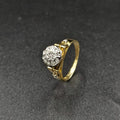 18ct Yellow & White Gold Diamond Ring