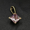 9ct Yellow Gold Pink Sapphire Pendant