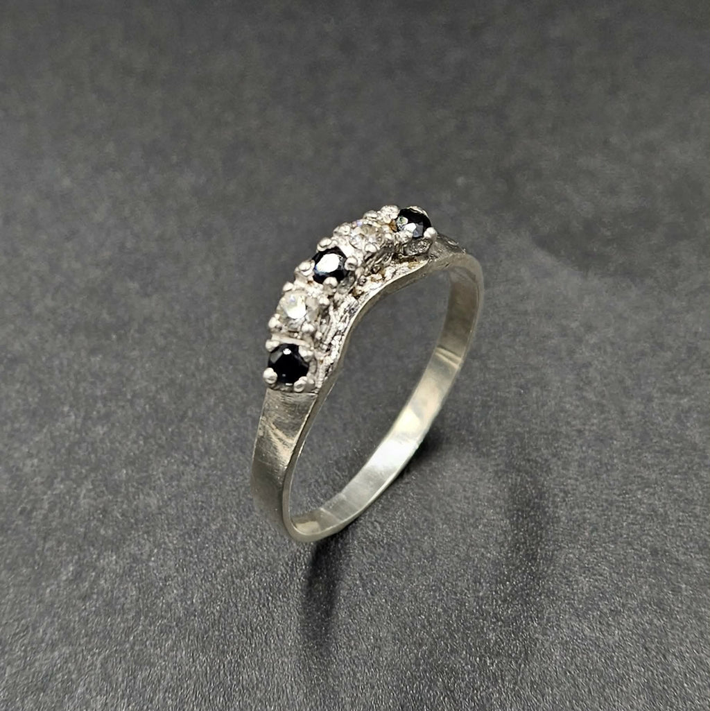Silver Ruby & Cubic Zirconia
