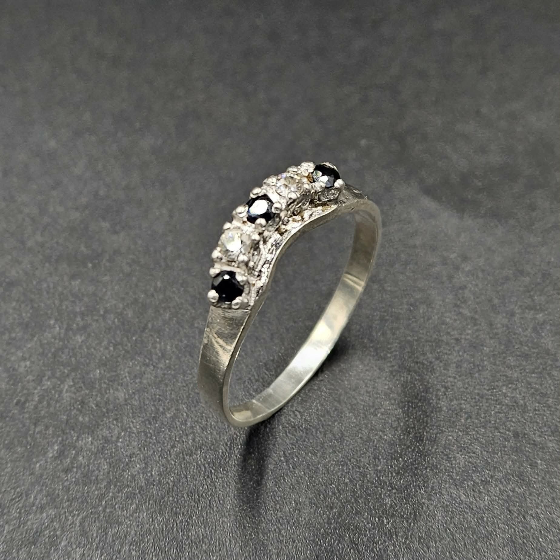 Silver Ruby & Cubic Zirconia