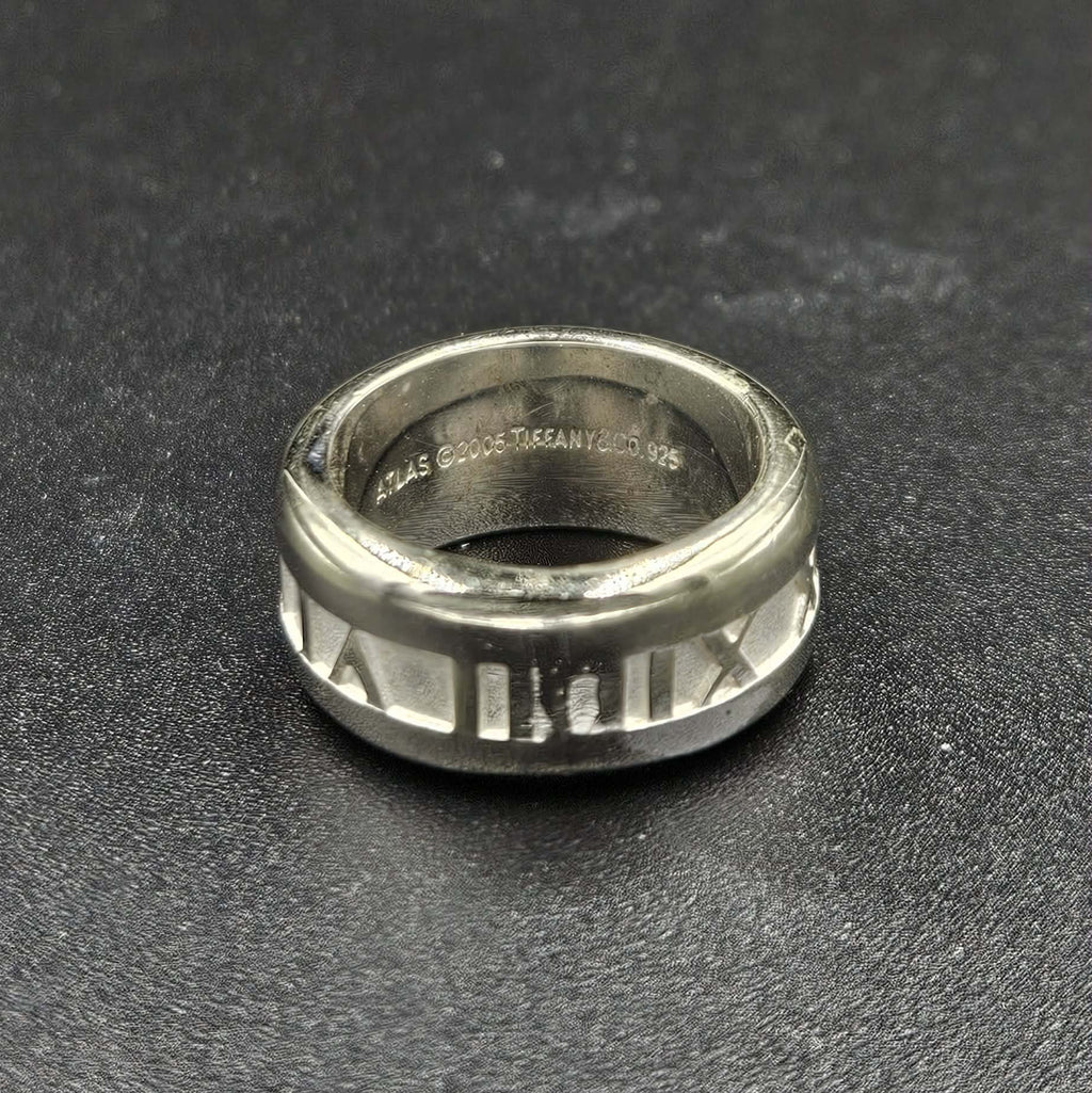 Sterling Silver Roman Numerals Ring