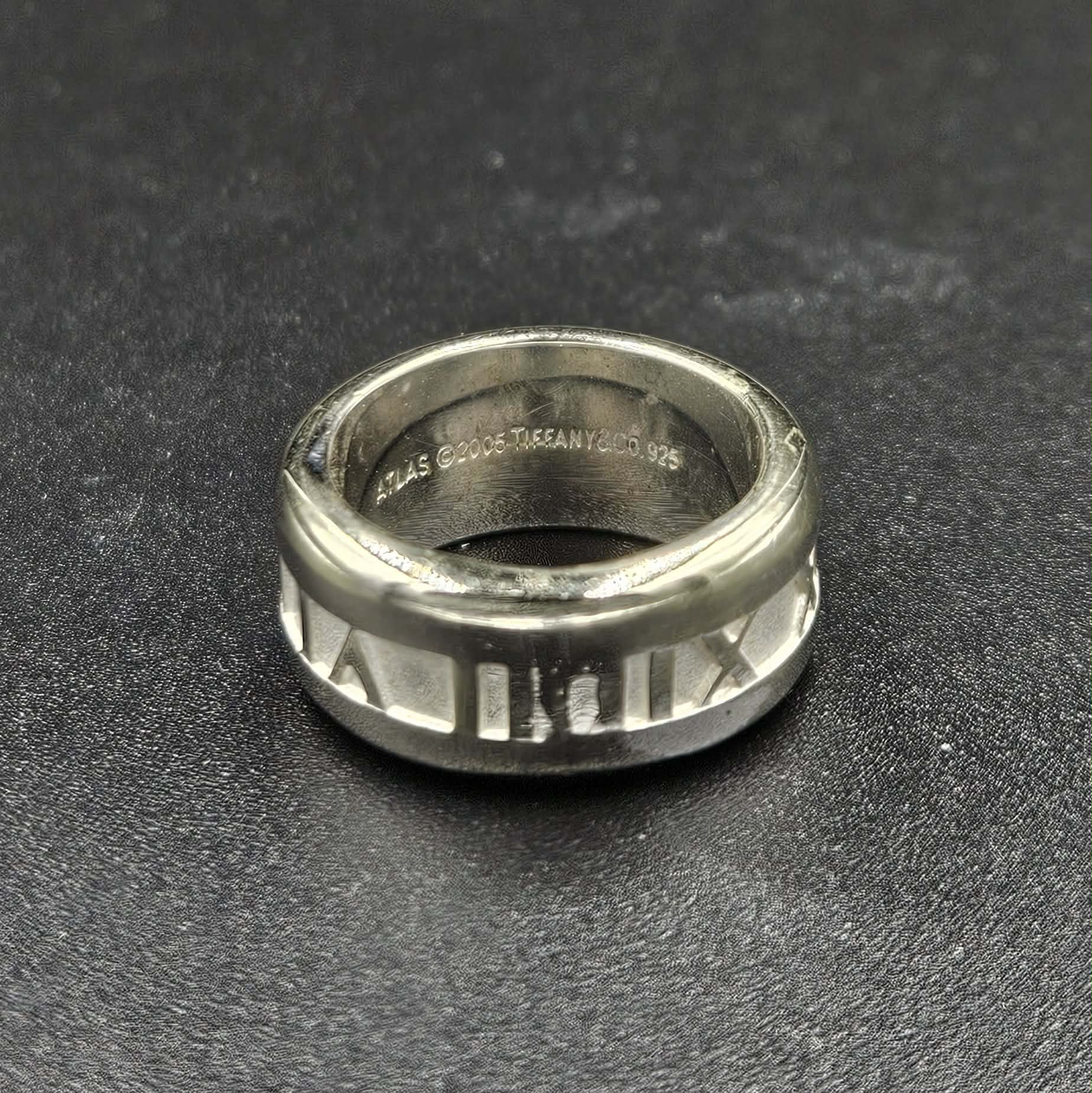 Sterling Silver Roman Numerals Ring