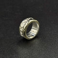 Sterling Silver Roman Numerals Ring