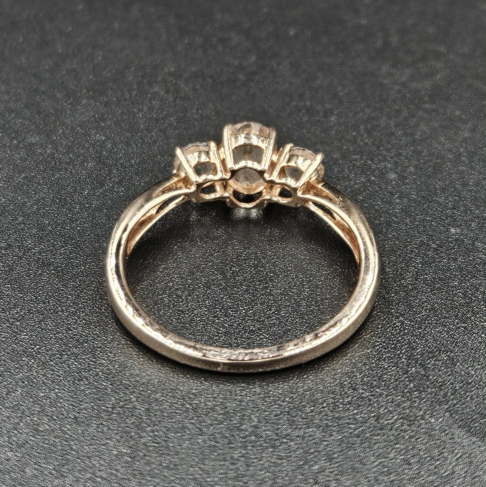 9ct Rose Gold Pink Topaz Ladies Ring