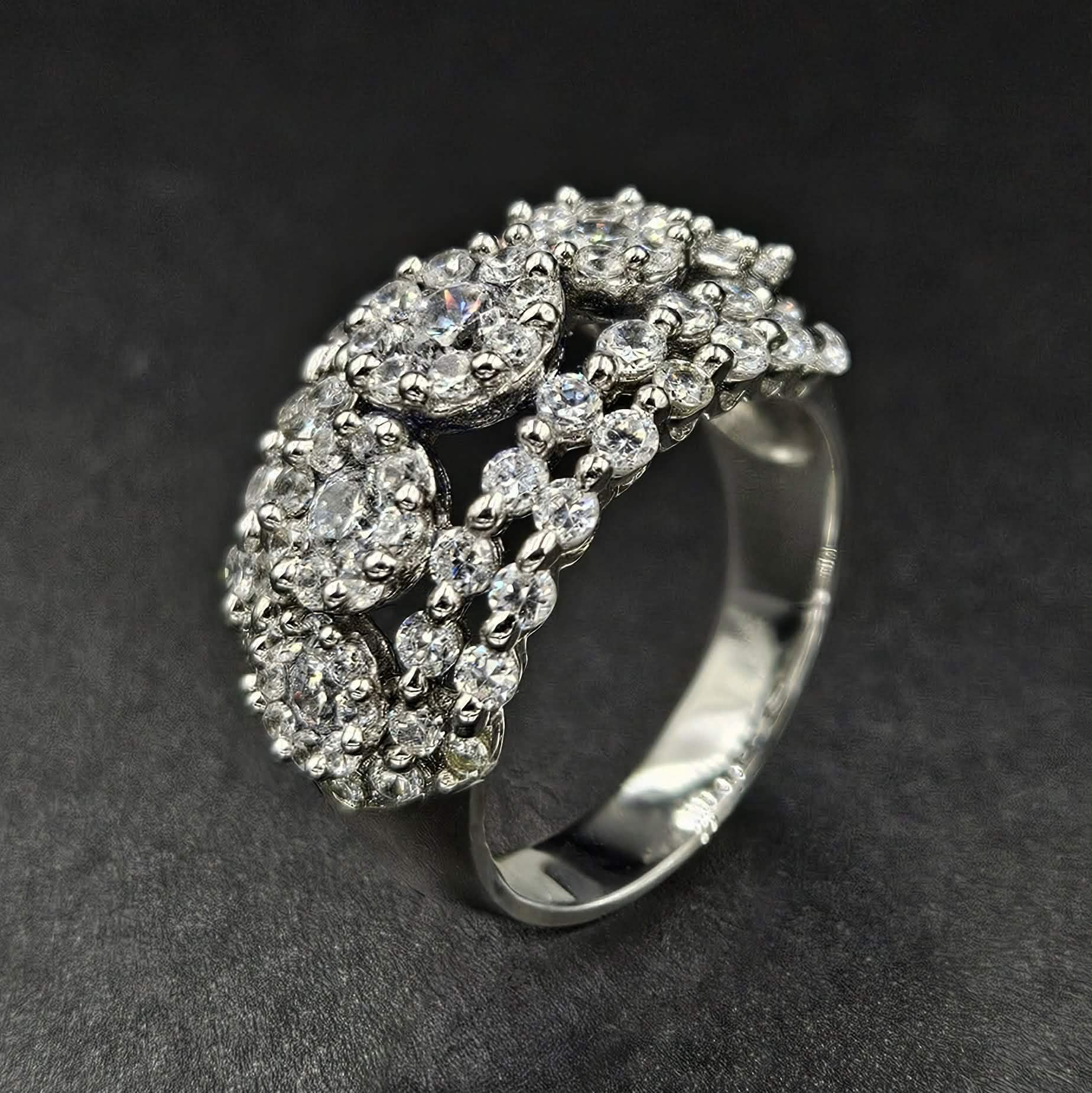 Brand New Silver 925 Cubic Zirconia Ring