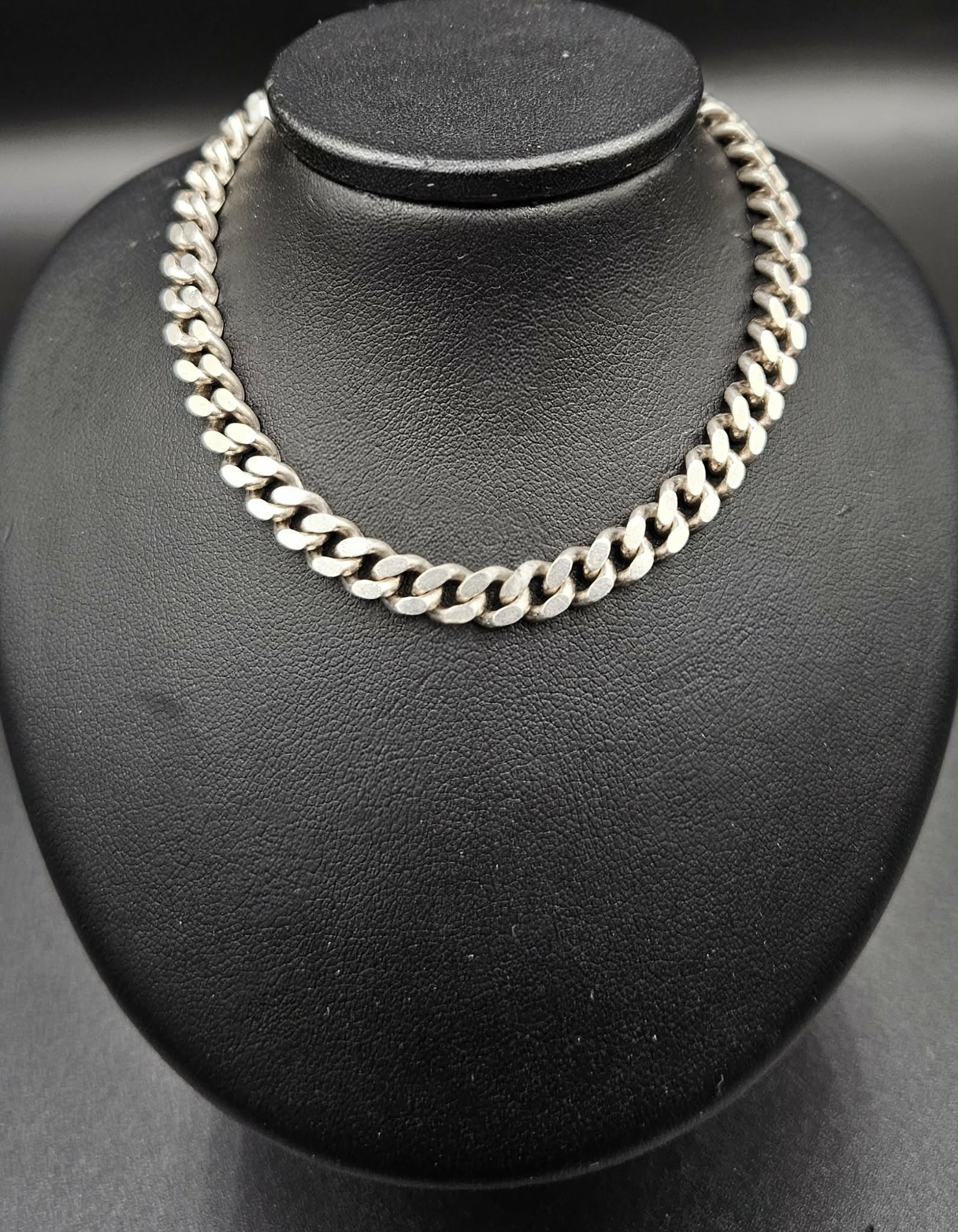 Silver Solid Link Bracelet