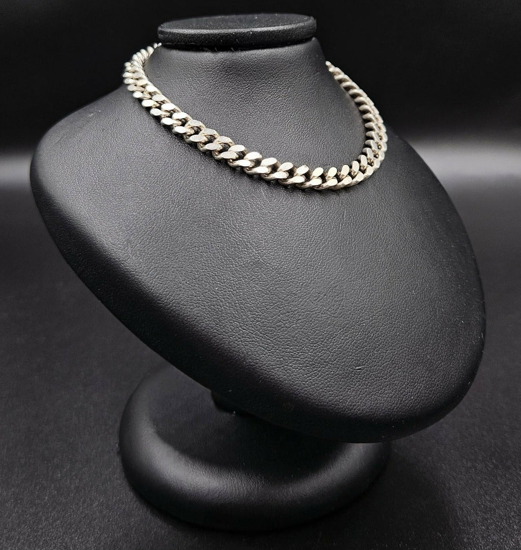 Silver Solid Link Bracelet