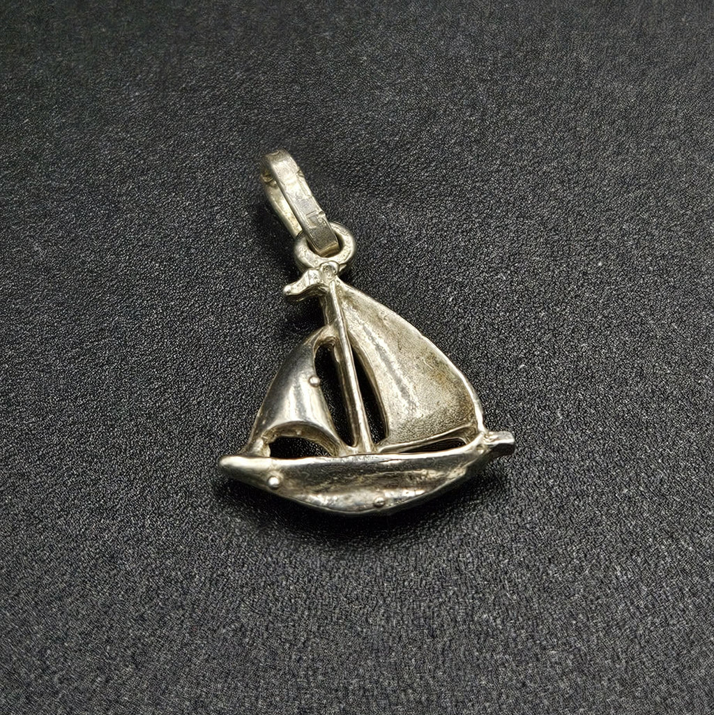 Silver SailBoat Charm
