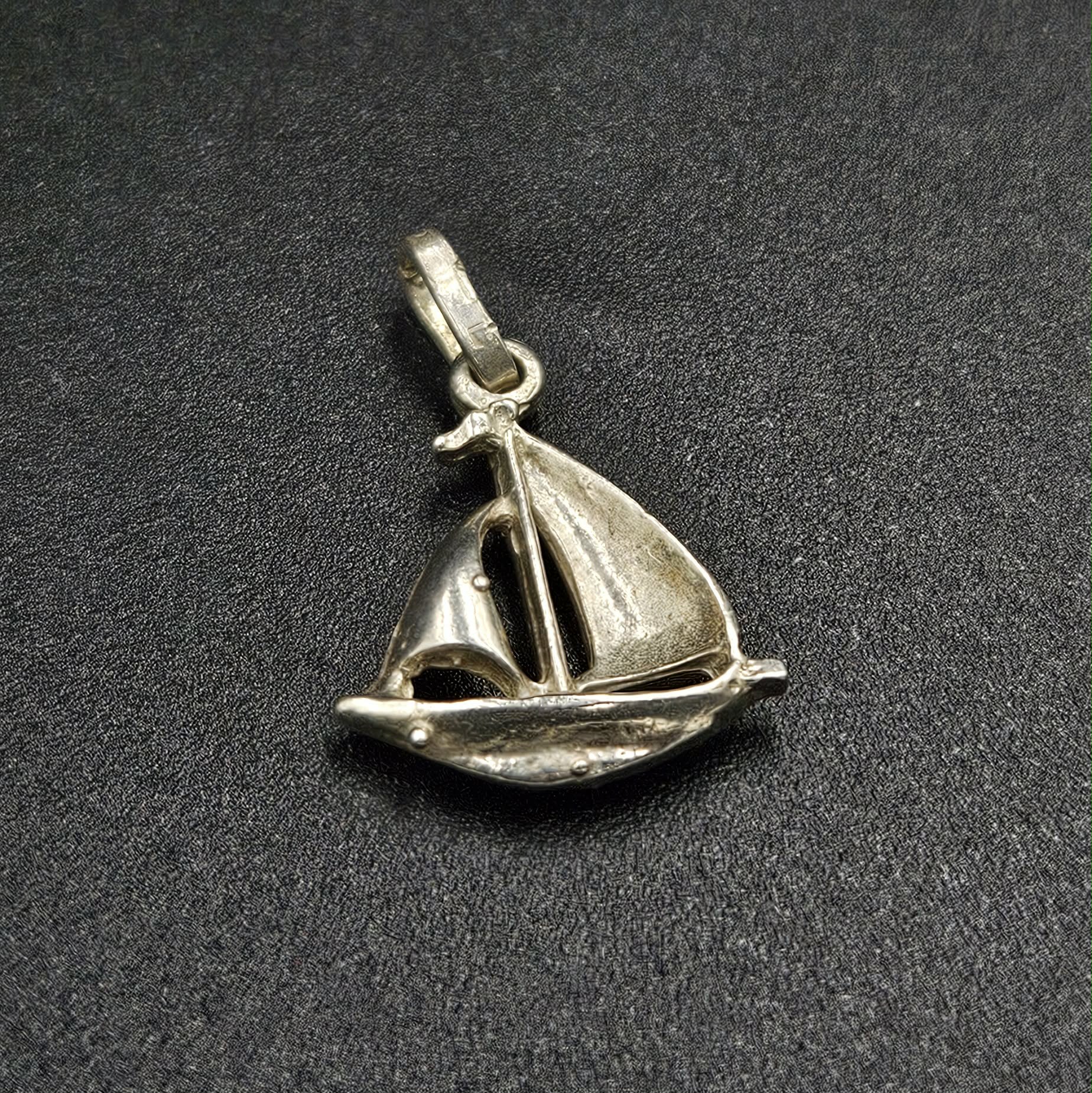 Silver SailBoat Charm