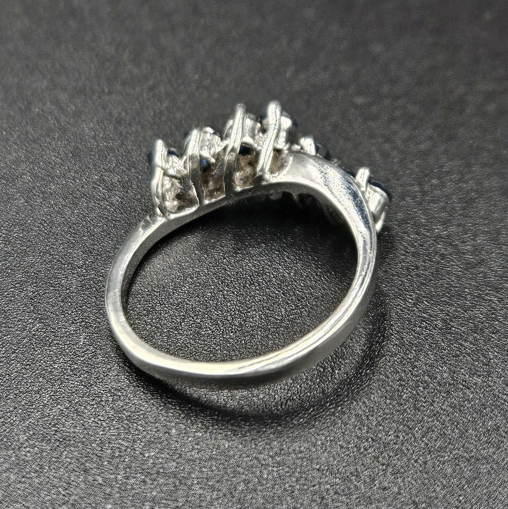 Sterling Silver Blue Sapphire Size K 1⁄2