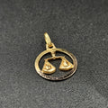 9ct Yellow Gold Scale Style Pendant