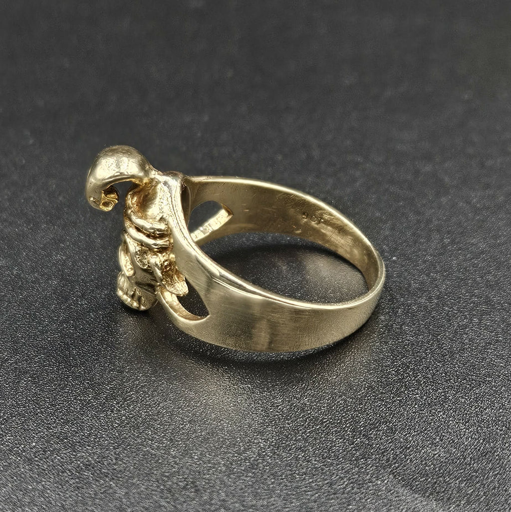 9ct Yellow Gold Skull Ring