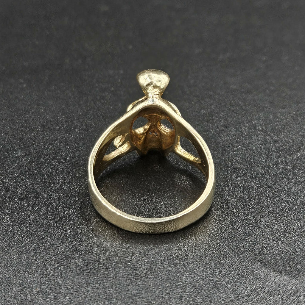 9ct Yellow Gold Skull Ring