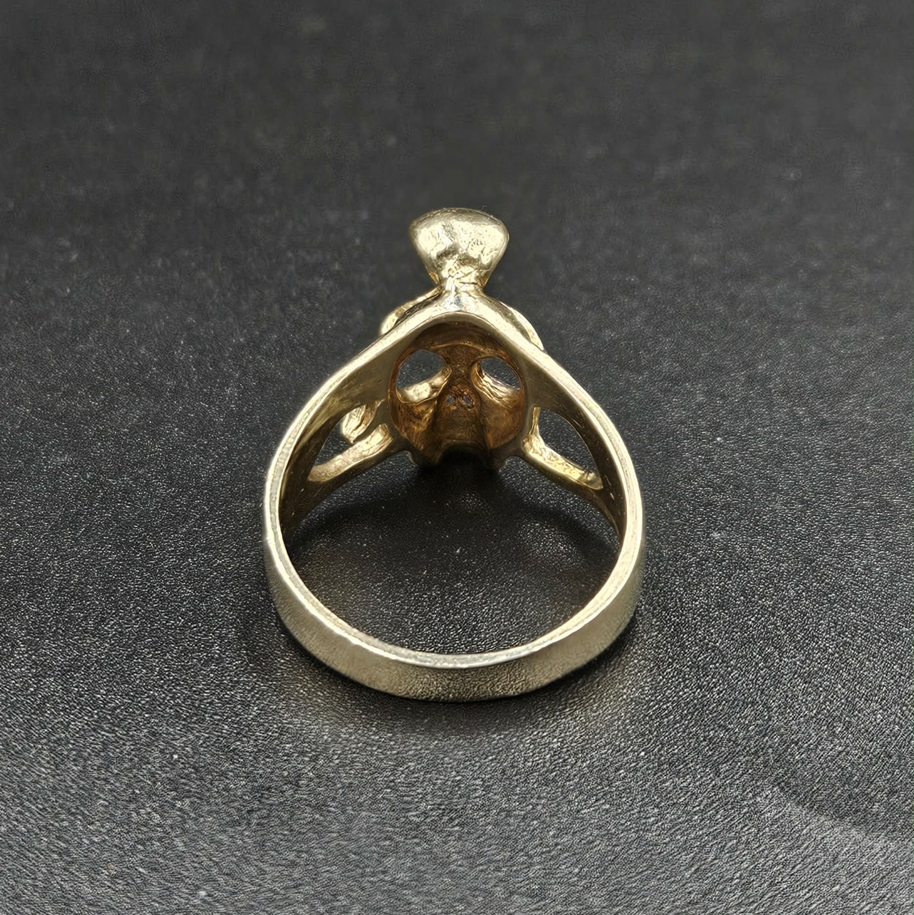 9ct Yellow Gold Skull Ring