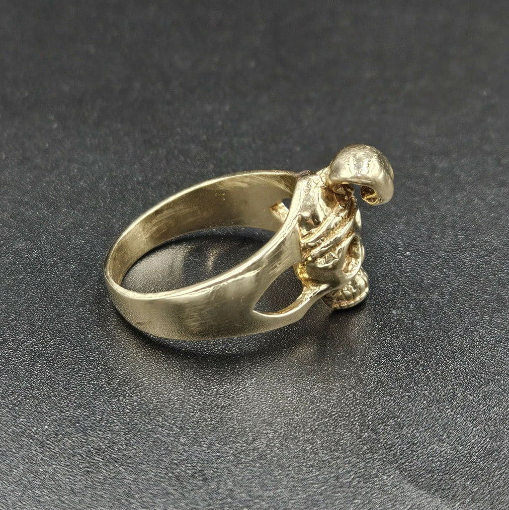 9ct Yellow Gold Skull Ring
