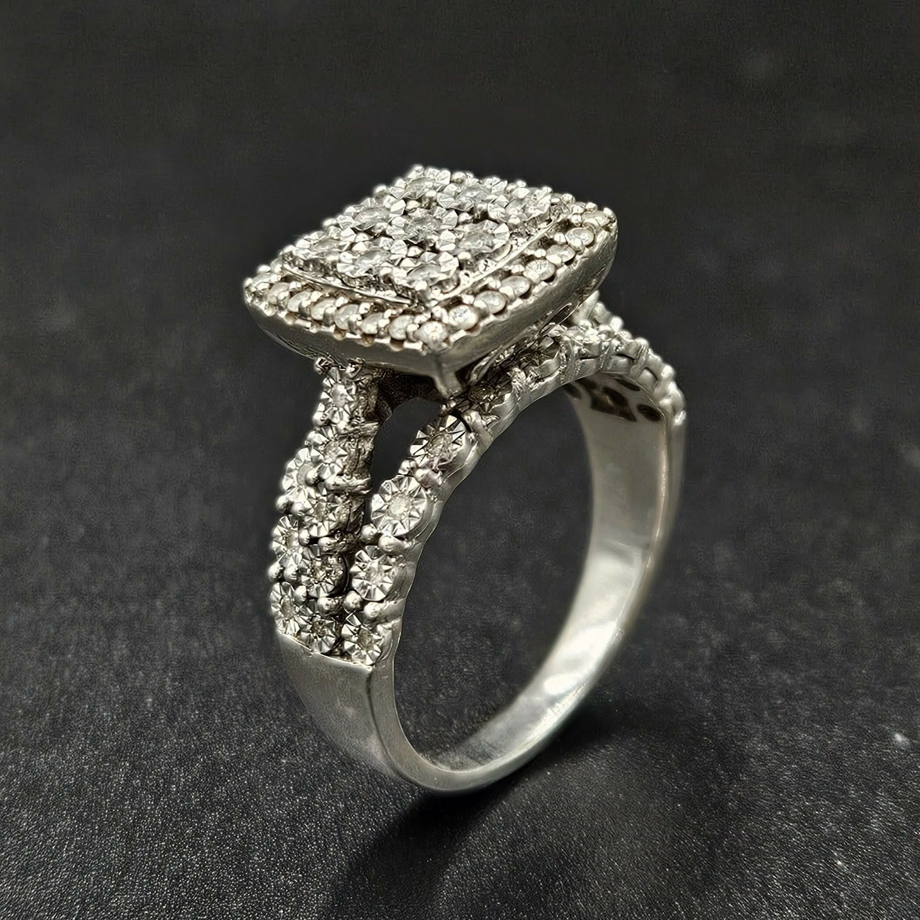 Silver Cubic Zirconia Ring