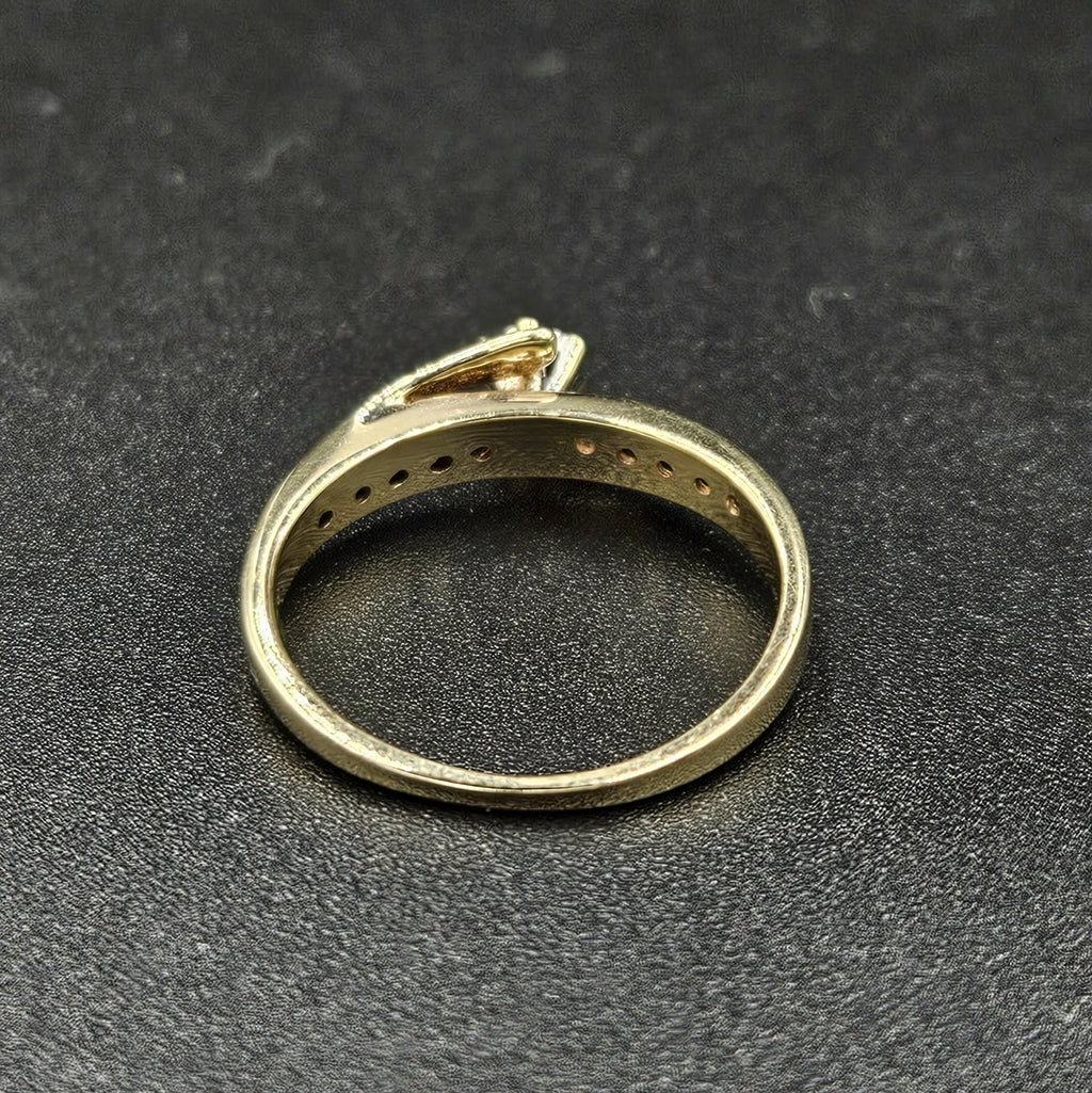 9ct Yellow Gold Diamond Ring