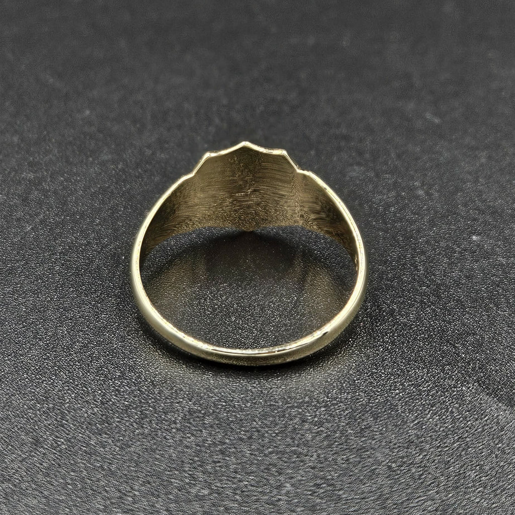 9ct Yellow Gold Shield Ring