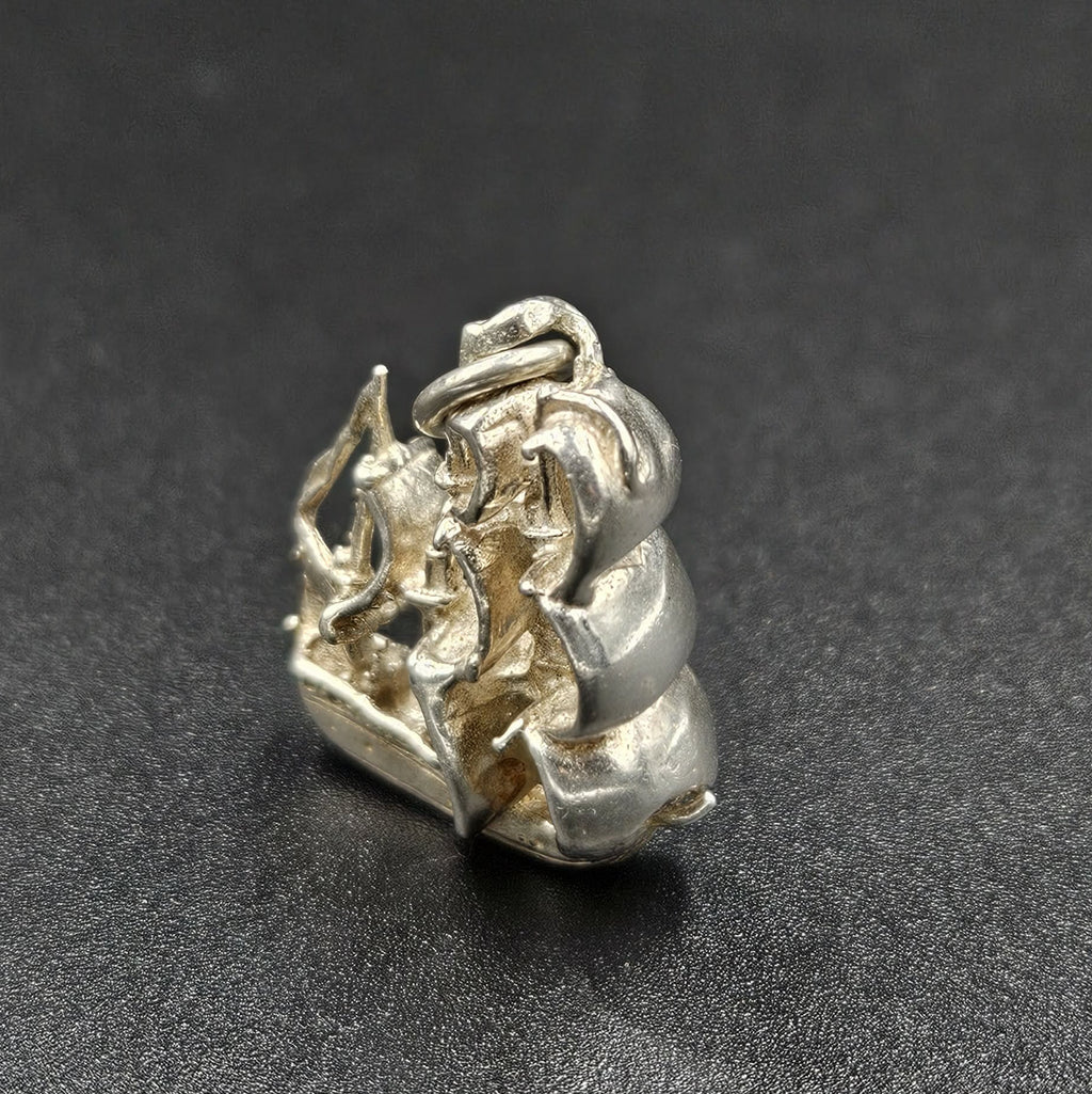 Sterling Silver Pirate Ship Charm