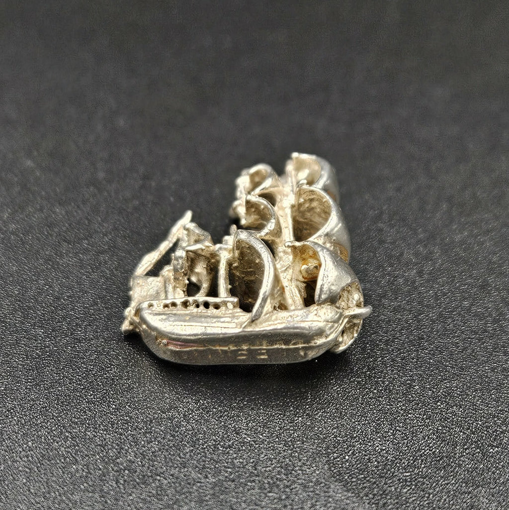Sterling Silver Pirate Ship Charm