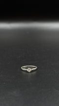 silver solitaire ring