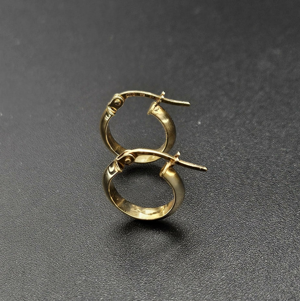 9ct Yellow Gold Huggie Earrings