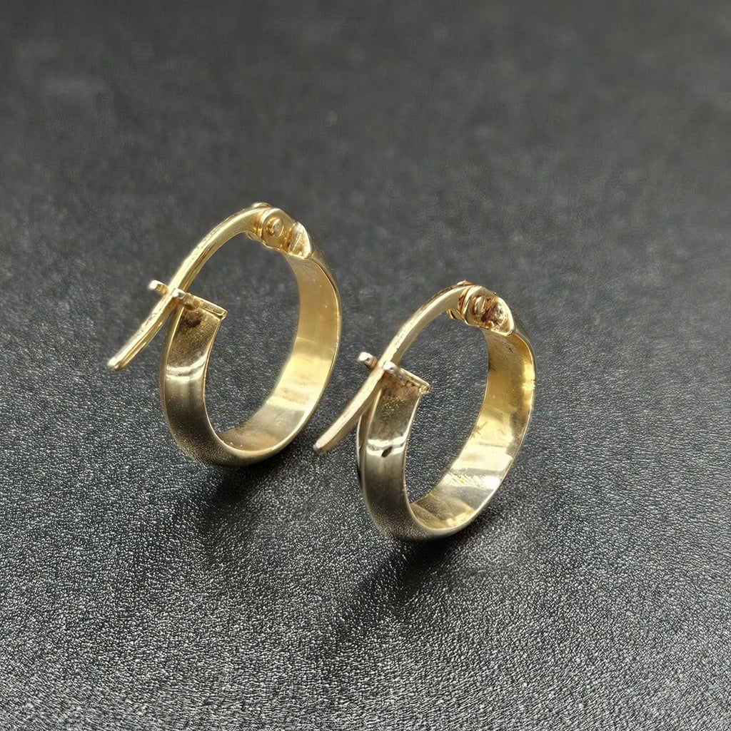 9ct Yellow Gold Huggie Earrings