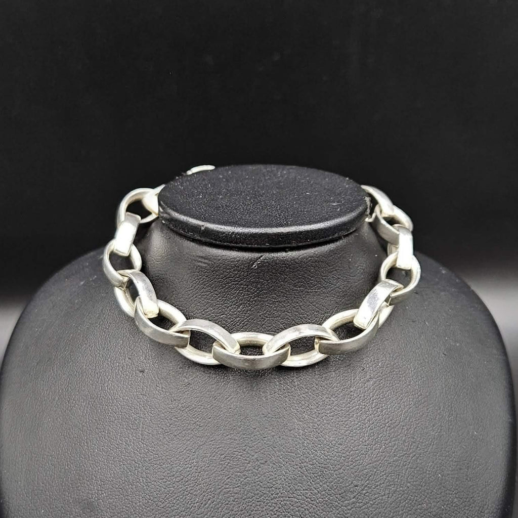Sterling Silver Bracelet Chain-Link Design