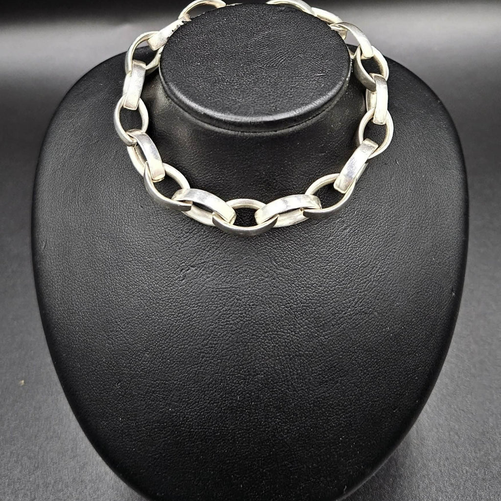 Sterling Silver Bracelet Chain-Link Design