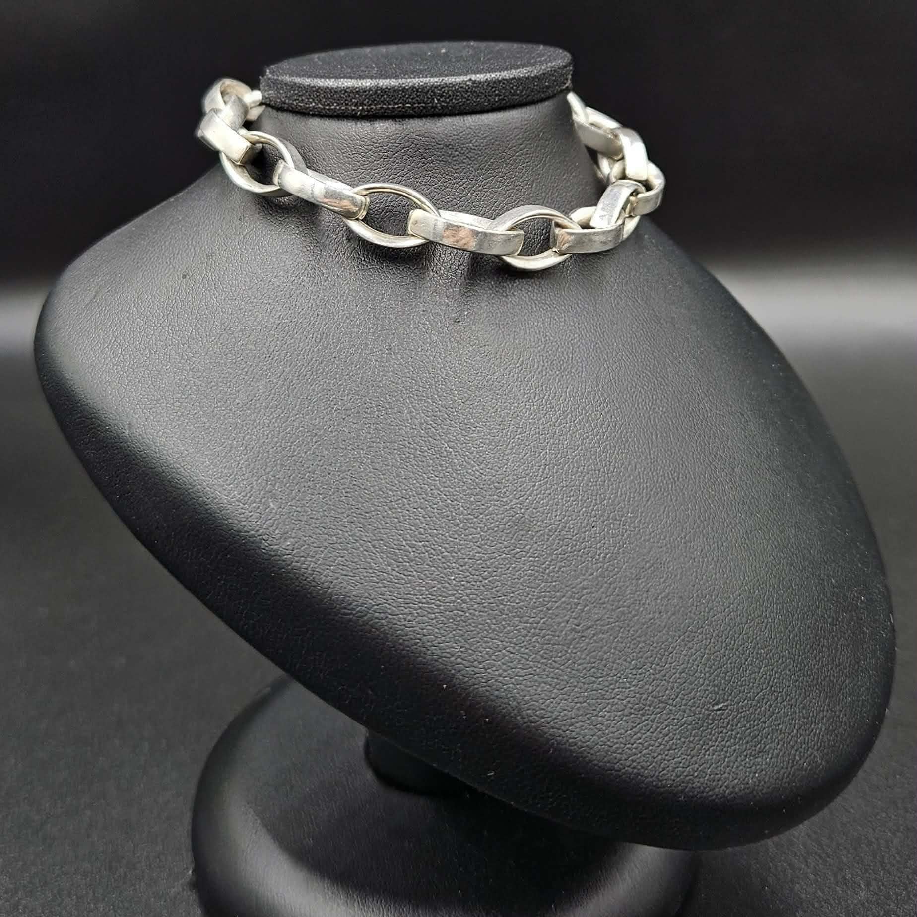 Sterling Silver Bracelet Chain-Link Design